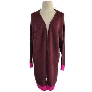 Niccolai Open Front Long Cardigan Size M